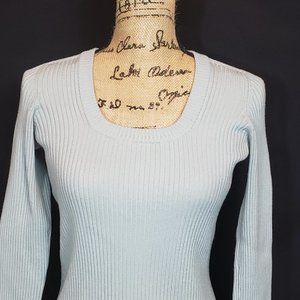 New York & Co. Ribbed Knit Scoop Neck Sweater